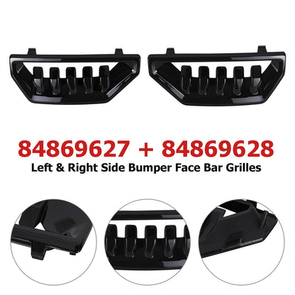 Left & Right Side Bumper Face Bar Grilles for GMC Sierra 1500 2022-2024