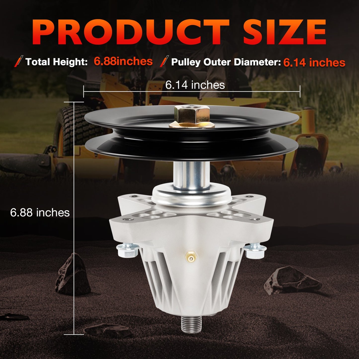 Mower Deck Spindle For Cub Cadet ZT1-42 Craftsman Z5200 Troy-Bilt 42" 618-09260