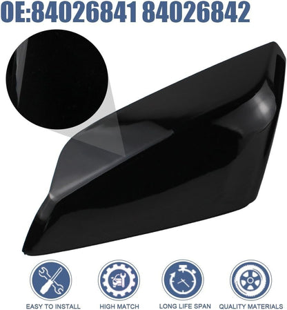 Driver & Passenger Side Mirror Cover Cap Glossy For Chevrolet Malibu 2016-2020