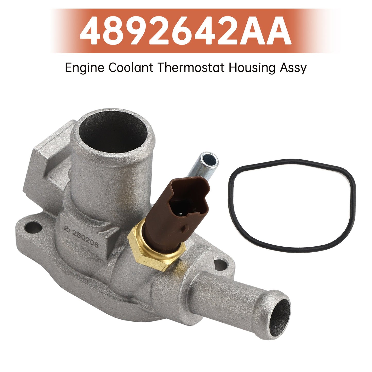 Engine Coolant Thermostat Housing Assy for Dodge Dart L4 1.4L 4892642AA