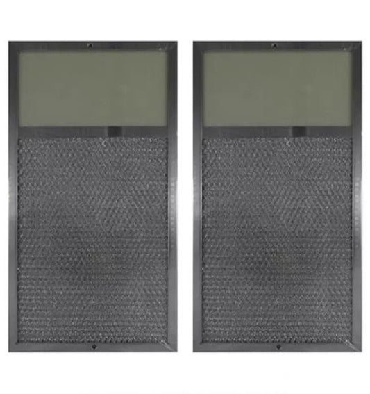 Solid Spare (2) Rangaire 610027 For Range Lens Grease Filter 7-5/8"x14-1/8"x3/8" (AFF119-L)