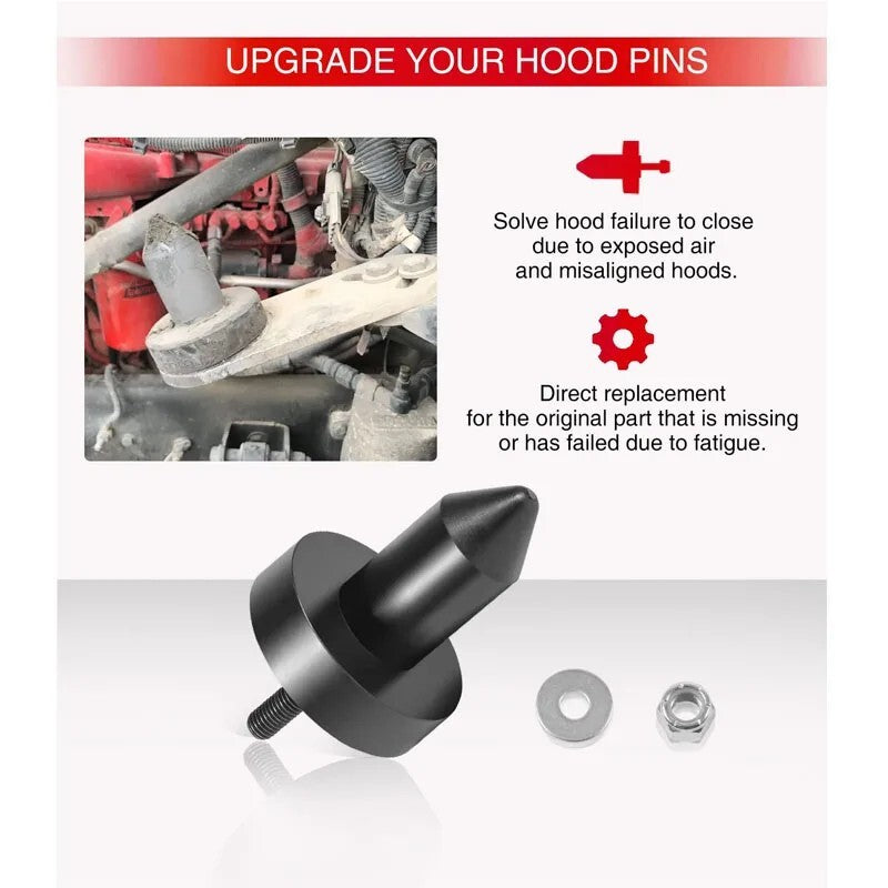 For Kenworth T2000 T600A T800 W900 2003-2010 924-5410 Pair Hood Pin Bushings Kit