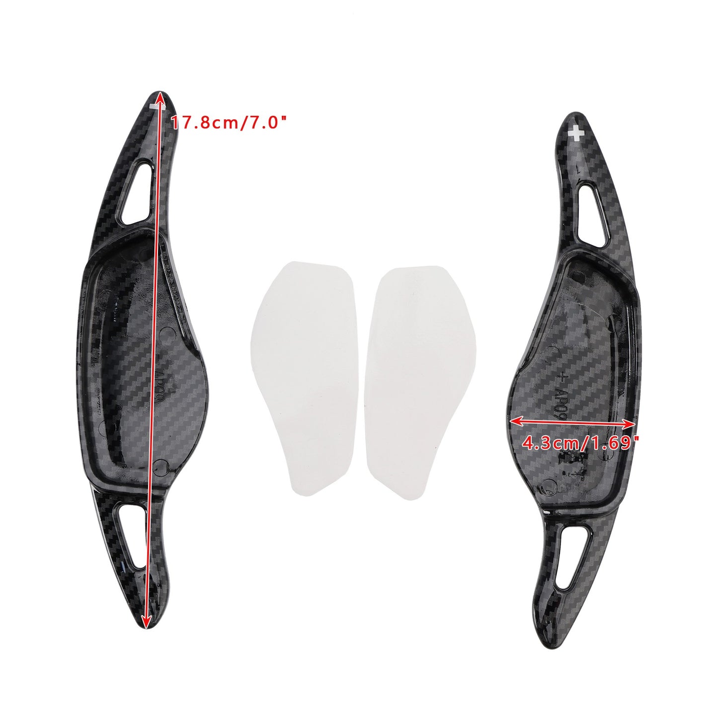 Carbon Look Steering Wheel Paddle Shifter Fit BMW 3 4 5 G20 G22 G30 2018+