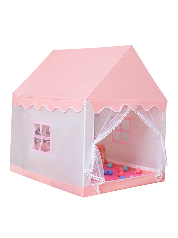 Assembly Tent with Metal Frame Kids Indoor Play Tent for Boys & Girls Pink
