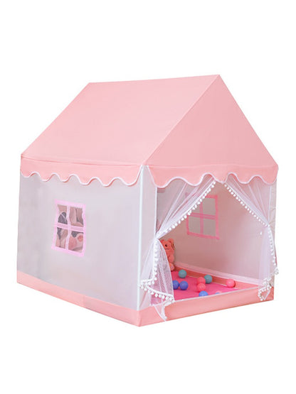 Assembly Tent with Metal Frame Kids Indoor Play Tent for Boys & Girls Pink