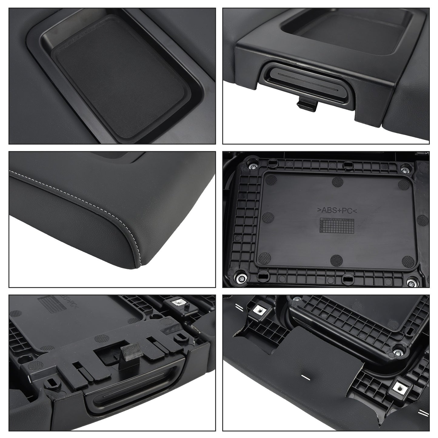 PU Leather Armrest Lid 22881398 For Chevy Silverado 1500 2500 3500 2015-2019