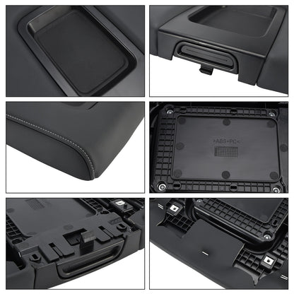 PU Leather Armrest Lid 22881398 For Chevy Silverado 1500 2500 3500 2015-2019