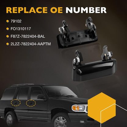 8Pcs Exterior & Interior Door Handles Left Right For 98-05 Ford Explorer Mercury