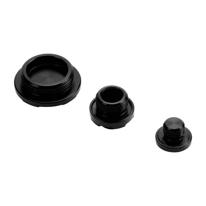 CRANKCASE COVER OIL FILLER PLUG KIT BLACK FOR KAWASAKI KLX450R 2008-2015