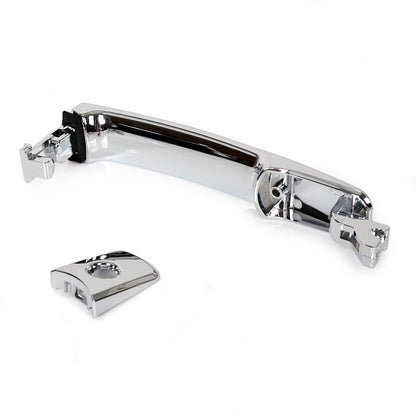 Solid Spare Door Handle Front Driver Side Outside Exterior Chrome For Nissan Rogue 2011-2015