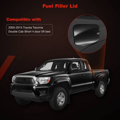 77305-04904 Double Cab Short Bed Fuel Gas Door Cover For 2005-2015 Toyota Tacoma