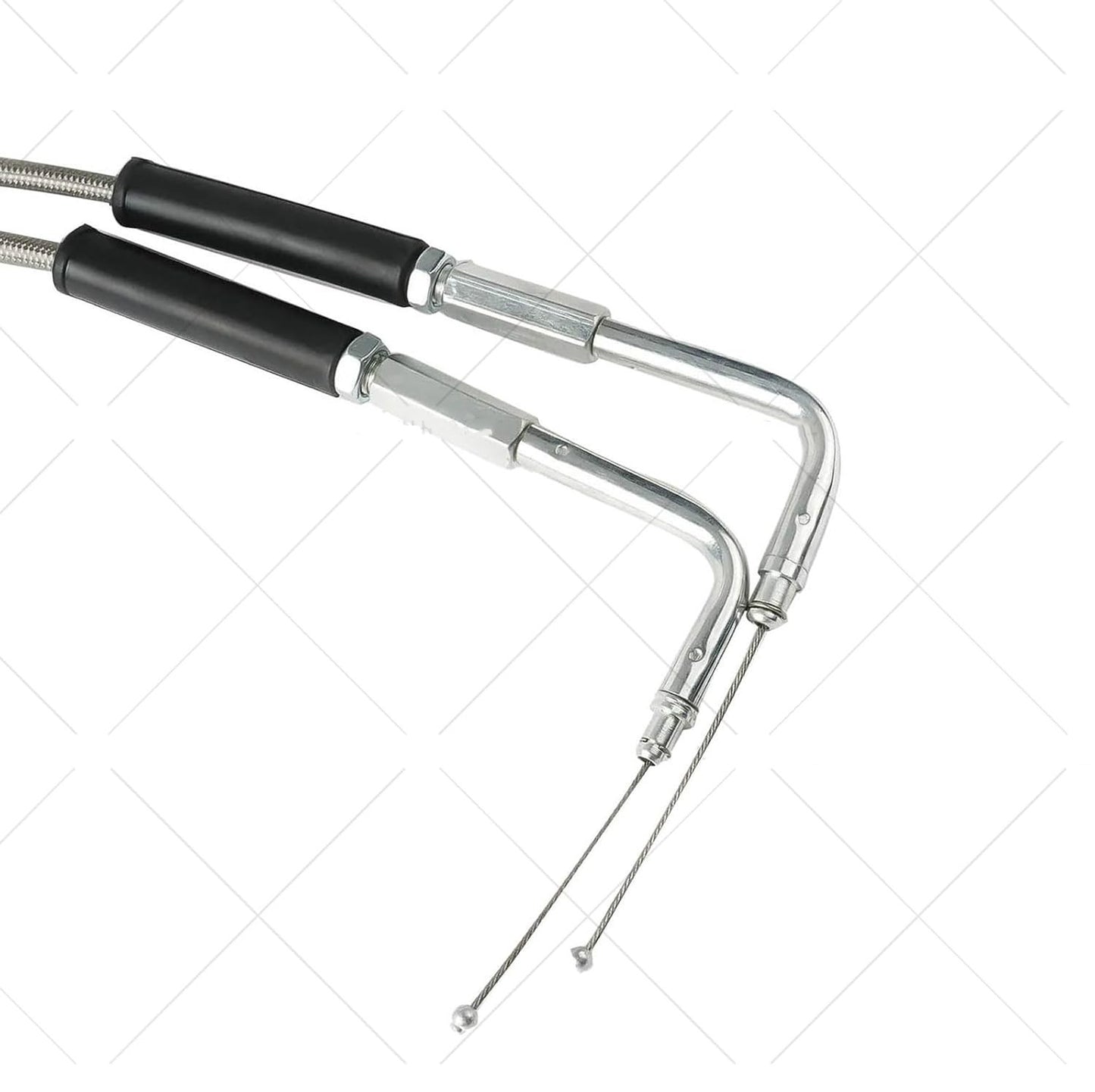 Stainless Steel Throttle and Idle Cable Set fits Harley Davidson 42" 56579-02A