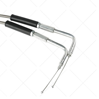 Stainless Steel Throttle and Idle Cable Set fits Harley Davidson 42" 56579-02A
