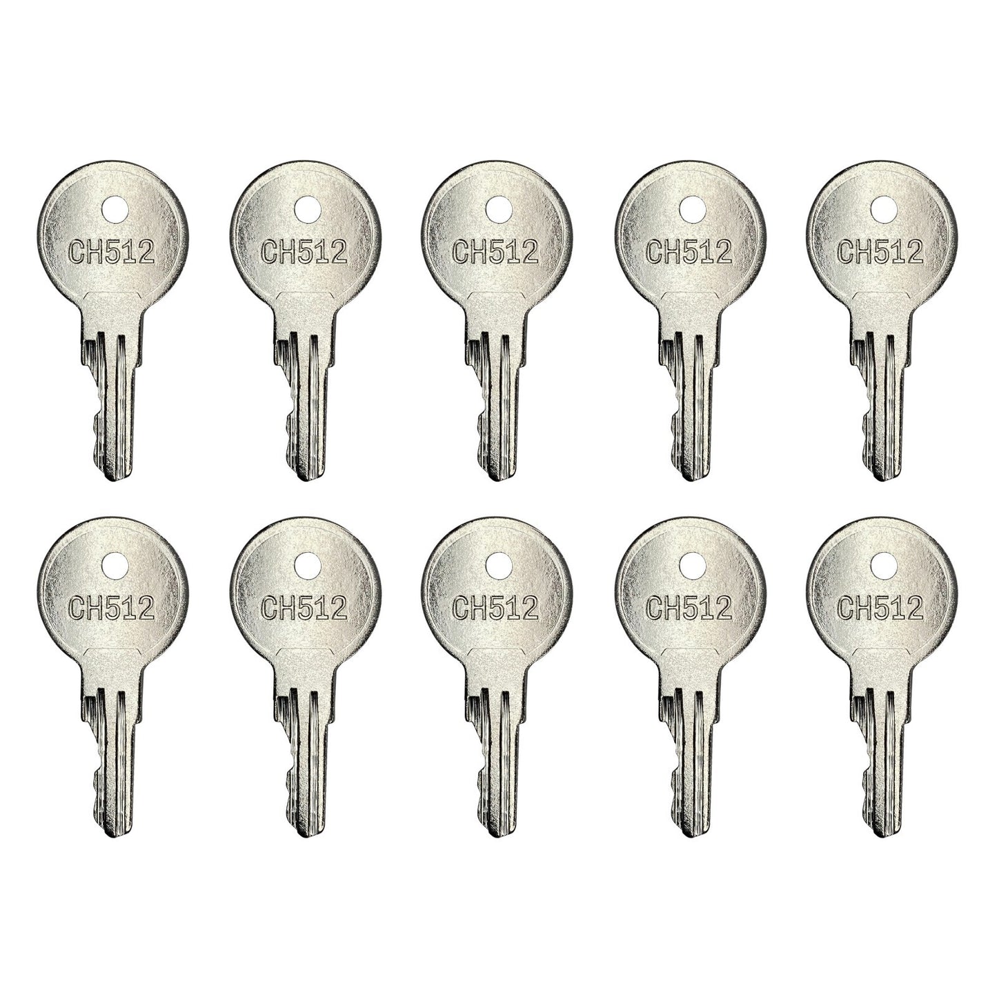 (10) Ignition Key For Bauer Locks Yale Diamond Plate American Crane CH512