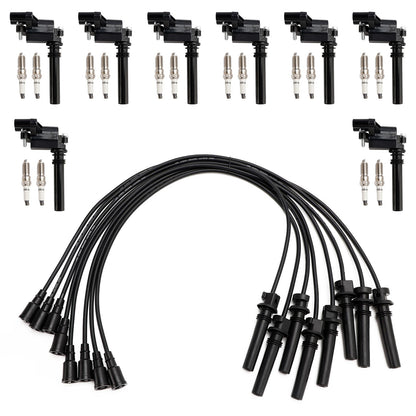 UF378 Ignition Coil+Spark Plug+Wire set For Dodge Ram 1500 2500 3500 5.7L V8  ..