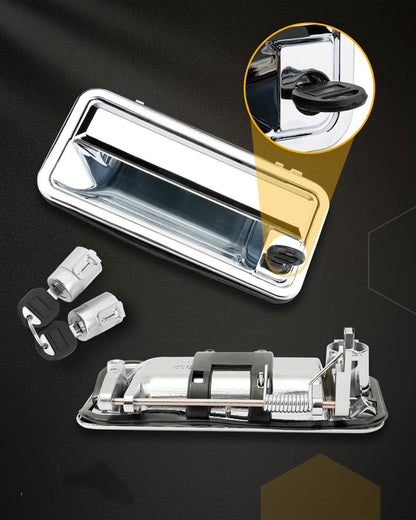 Chrome Exterior Door Handle Front w/Lock Cylinders For 88-01 Chevy GMC C/K 1500