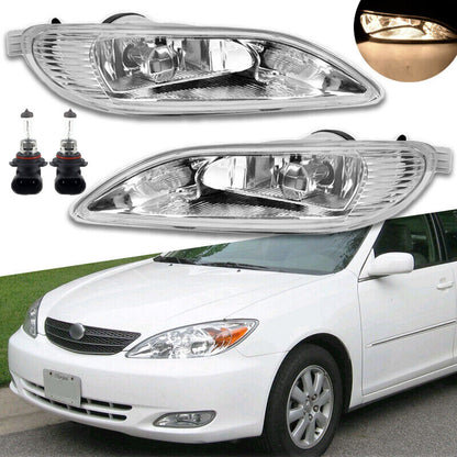 For 2005-2008 Toyota Corolla 2002-2004 Toyota Camry Pair Fog Lights Lamps W/Bulb