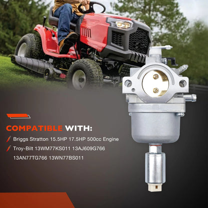 Carburetor Carb For 42" Troy Bilt Pony Mower 13wm77ks011 w/ 15.5 HP B&S Engine