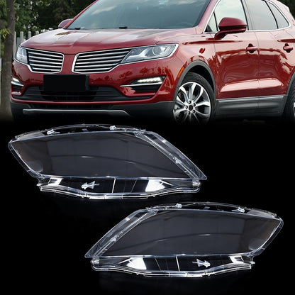 For 2014-2018 Lincoln MKC A Pair Front Headlight Headlamp Lens Shell Covers L+R