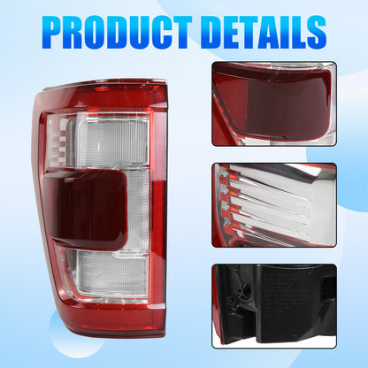 For Ford F-150 2021 2022 2023 LED Rear Tail Light Lamp w/ Blind Spot Left Side