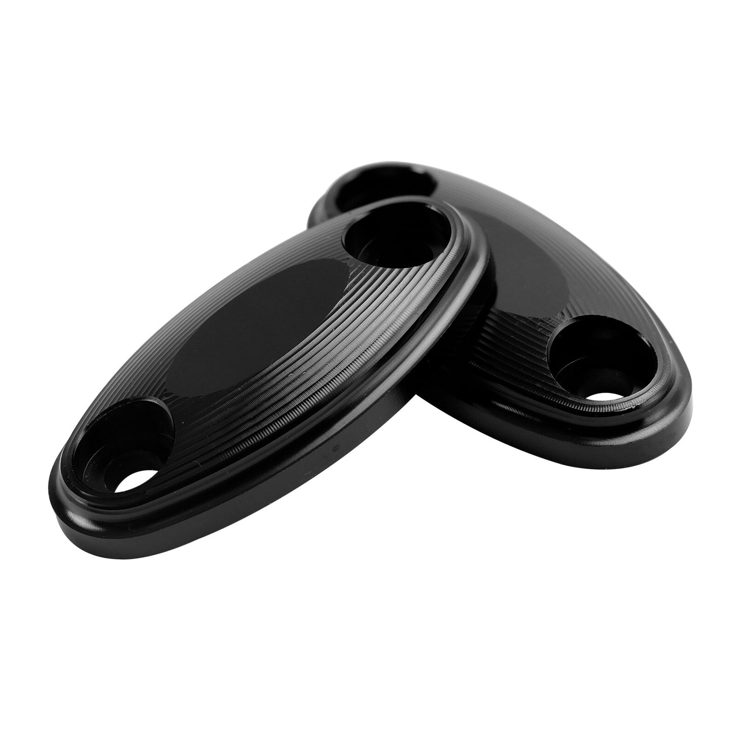 Black mirror delete blanking block off plates fits Honda CBR650R CBR650F 14-19