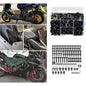 Black Complete Fairing Bolt Screws Kit For Kawasaki Ninja ZX6R 7R ZX9R ZX12R EOA