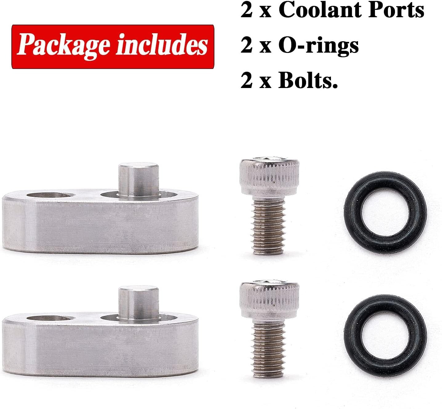 Rear Coolant Crossover Block Off Plug Steam Port Head Tube For GM LS Corvette