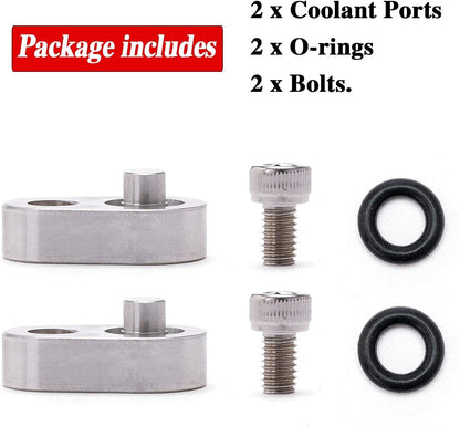Rear Coolant Crossover Block Off Plug Steam Port Head Tube For GM LS Corvette
