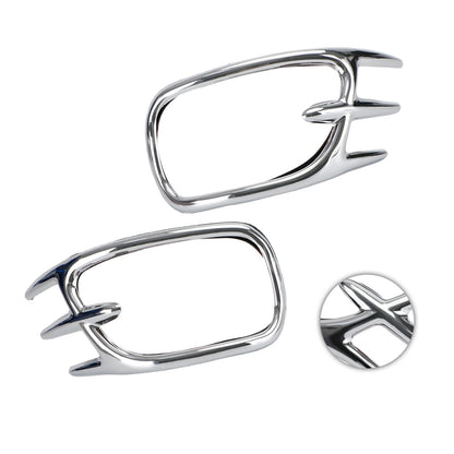 Goldwing Chrome Fairing Mirror Back Accent Grilles for 2001-2011 Honda GL1800