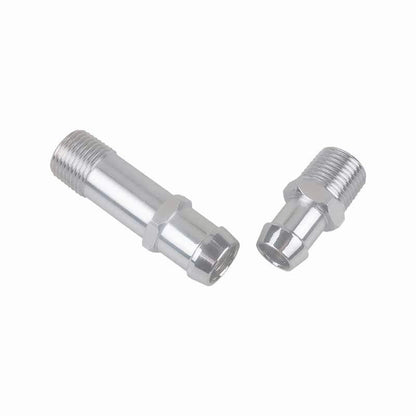HEATER HOSE FITTING SET For 3/4" WATER PUMP 5/8" INTAKE CHROMED STEEL SBC BBC