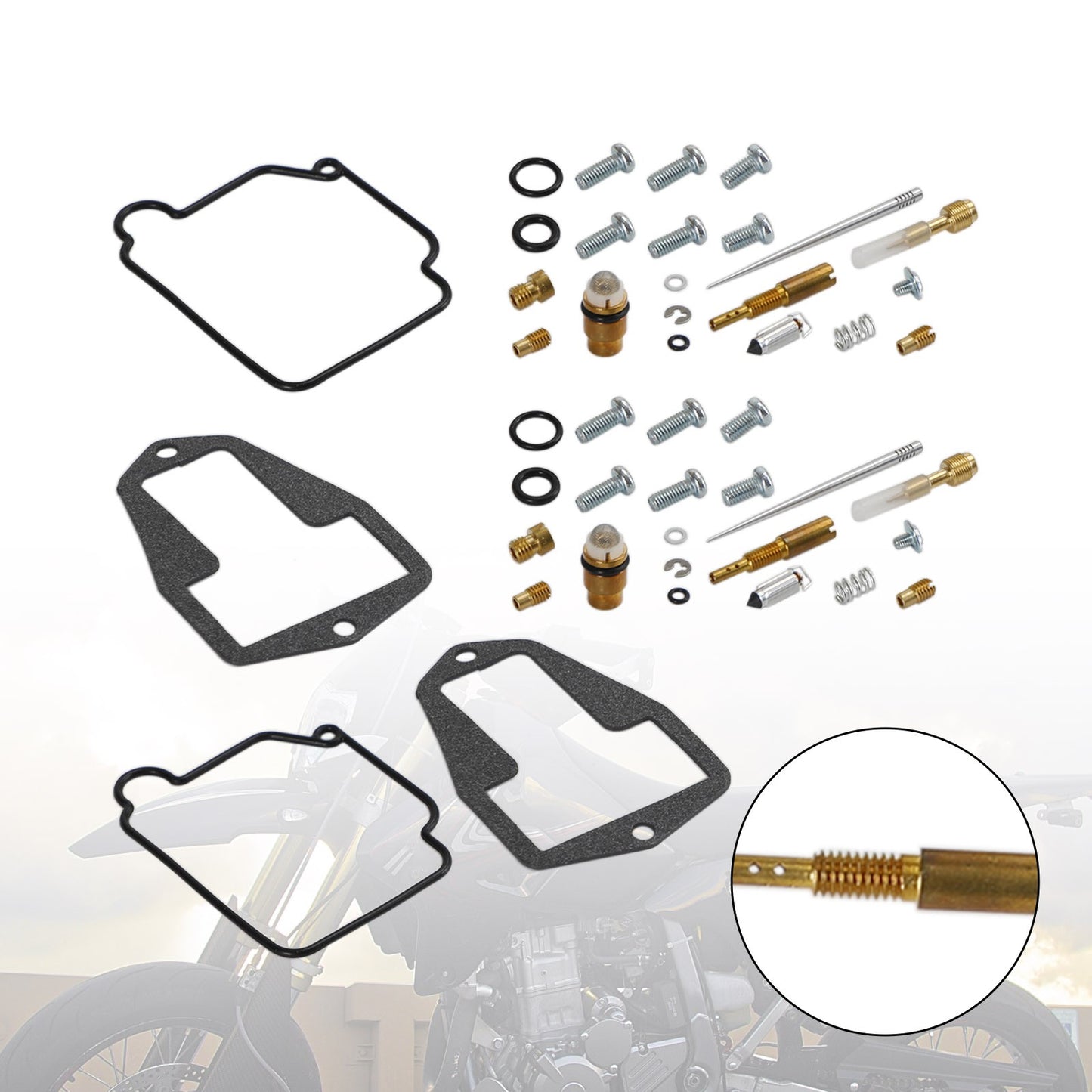 2X Carburetor Rebuild Repair Kit fit for Suzuki DR250 DR350