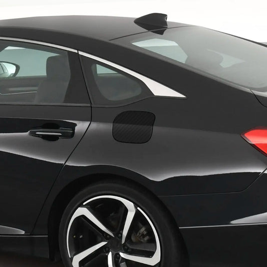 Solid Spare CARBON FIBER GAS DOOR COVER UNIVERSAL AUTO SUV PROFESSIONAL