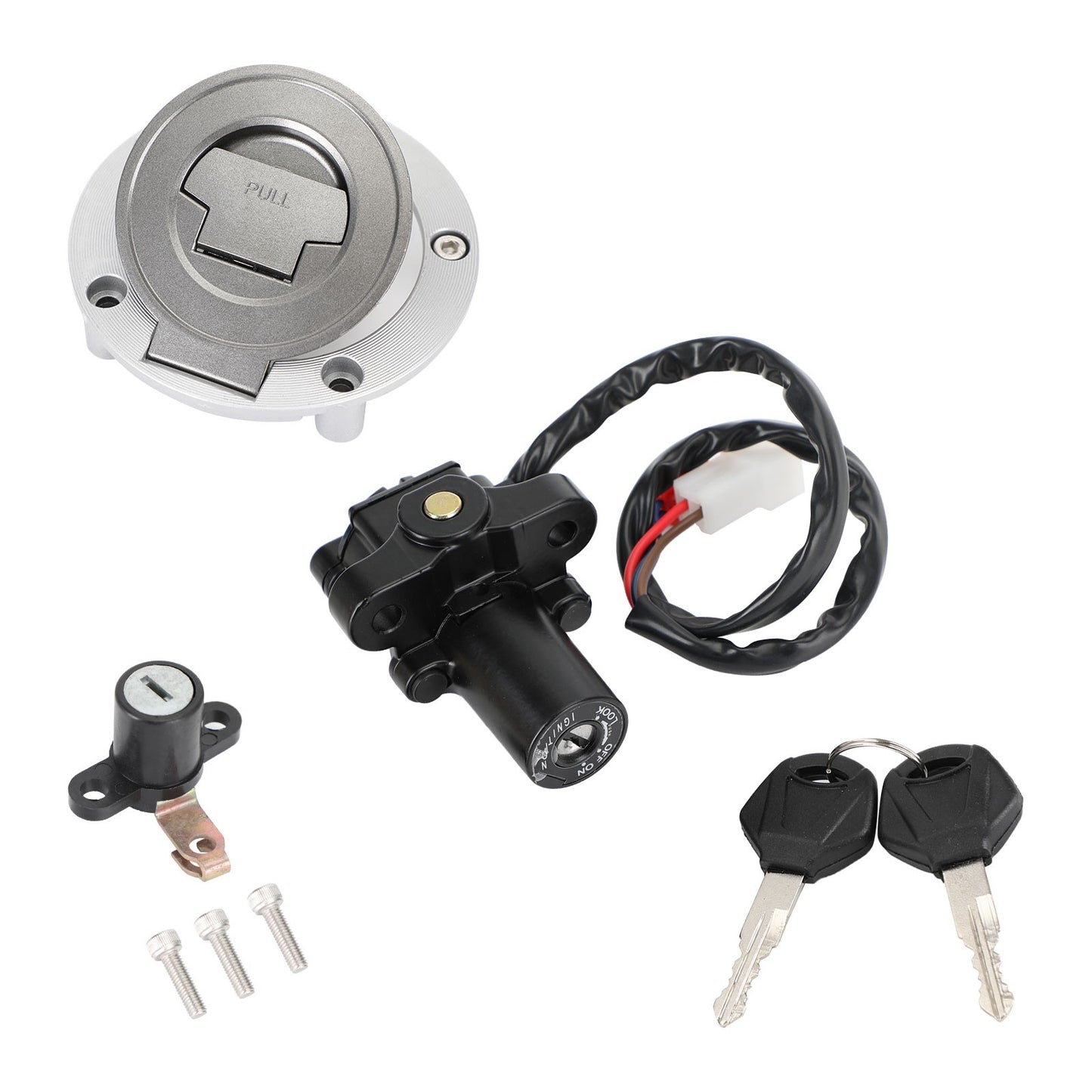 Ignition Switch Gas Cap Seat Lock Set For Yamaha MT 03 MT-03 RM02 2006-2012