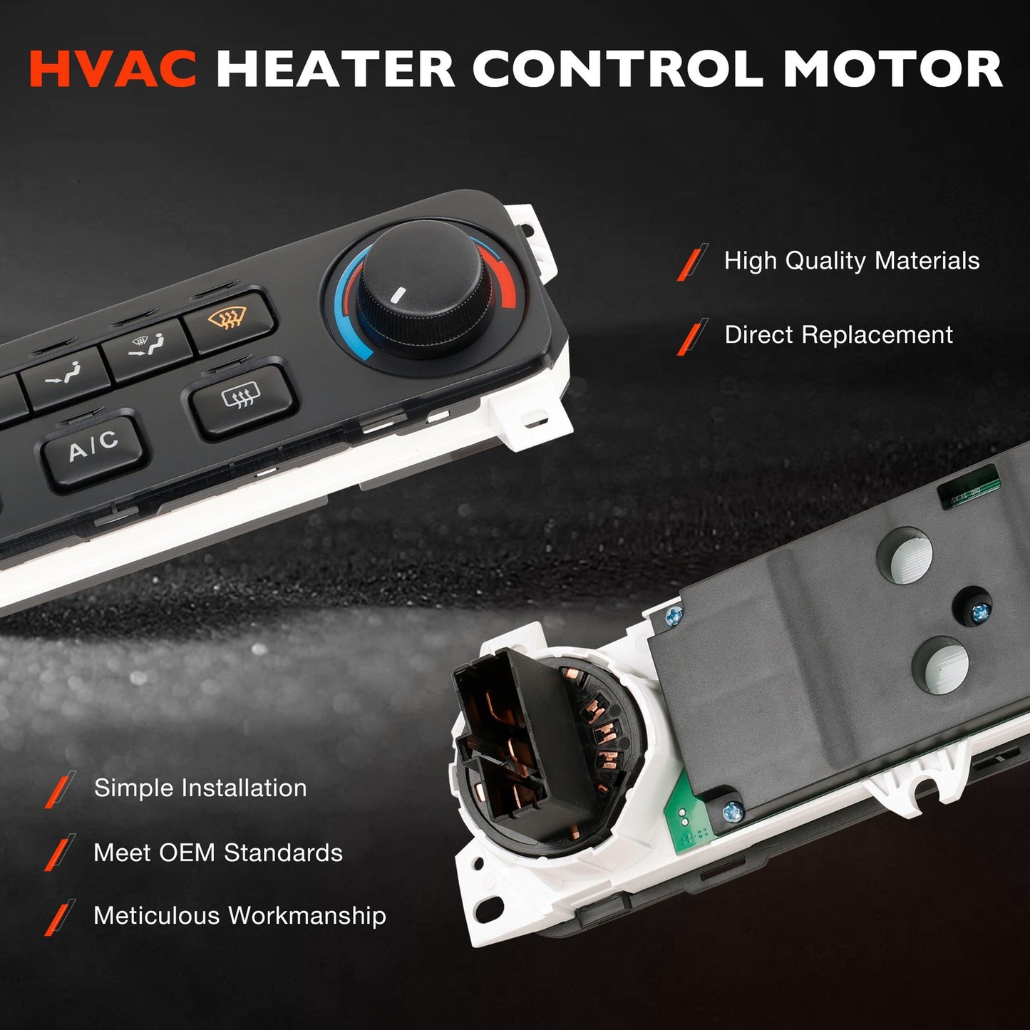 Heater A/C HVAC Climate Control Module Panel Switch For 2001-2002 Honda Accord