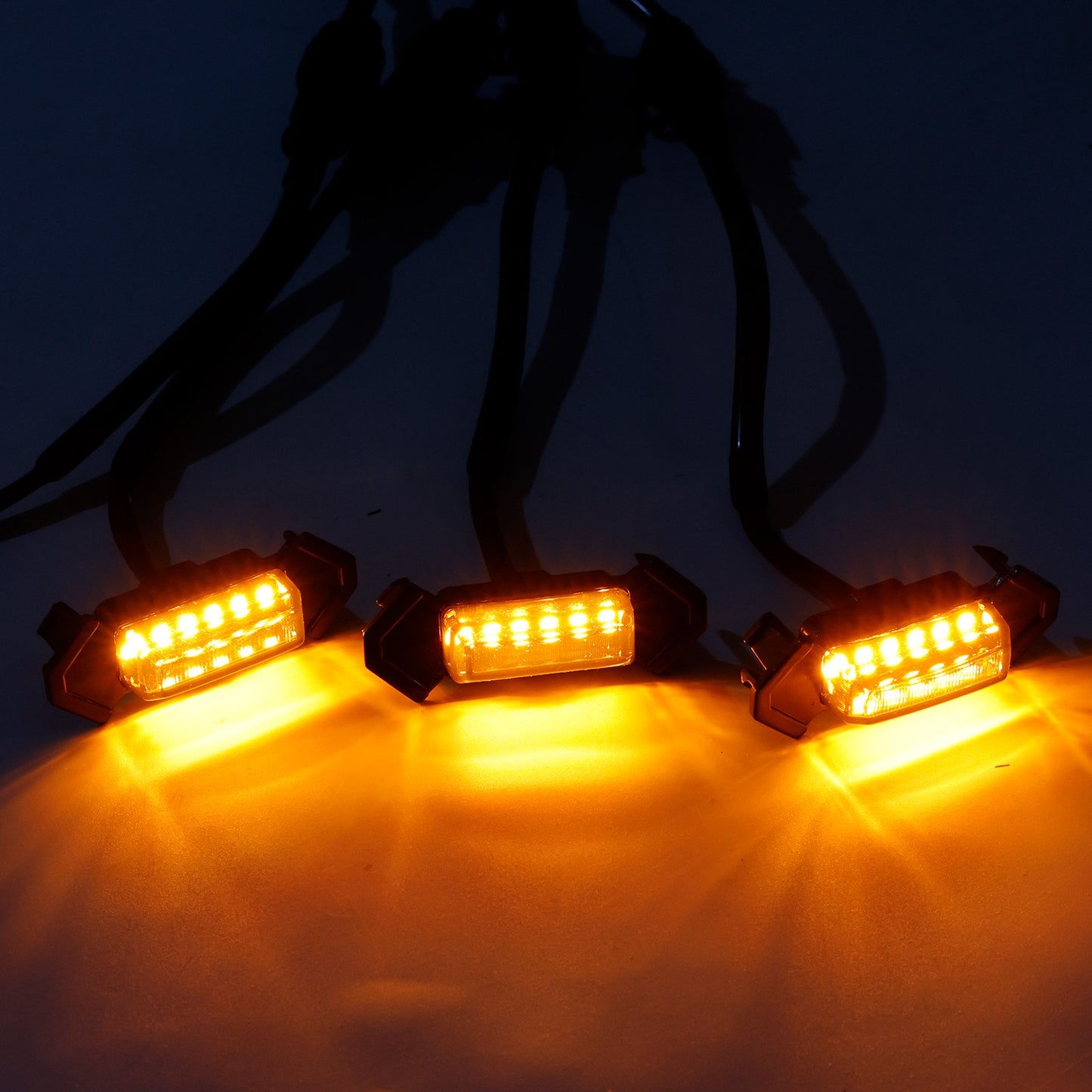 Smoked Lens Amber Light Front Grille LED Light Kit Fit Toyota Tacoma 2016-2023