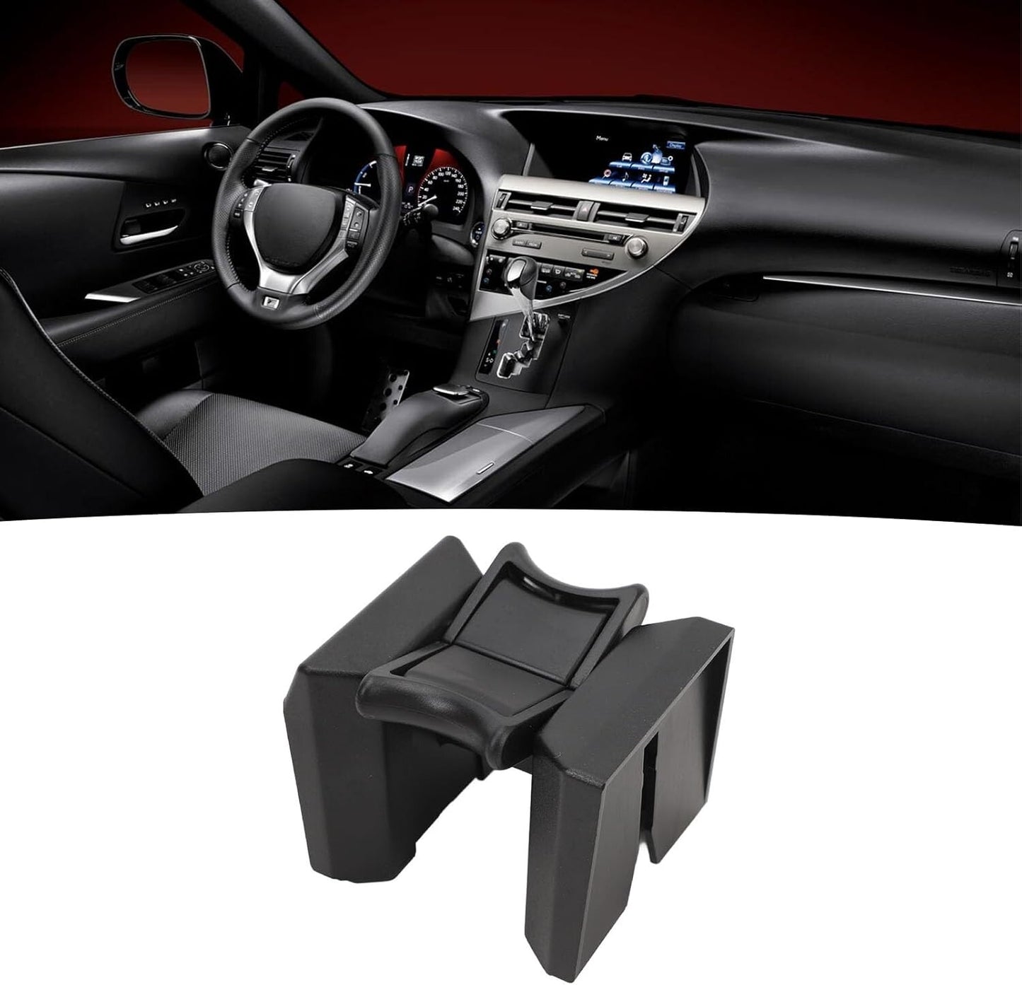 For 2010-2015 Lexus RX350 RX450H Center Console Cup Holder Insert Divider