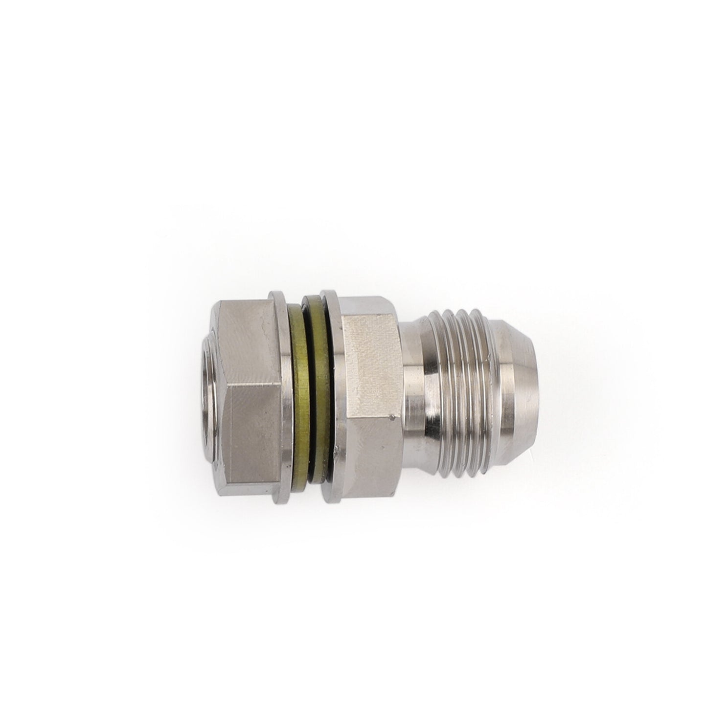 N Turbo Oil Pan Sump Return Drain Adapter Bung Fitting 10AN to M18x1.5 Silver N
