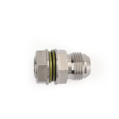 N Turbo Oil Pan Sump Return Drain Adapter Bung Fitting 10AN to M18x1.5 Silver N
