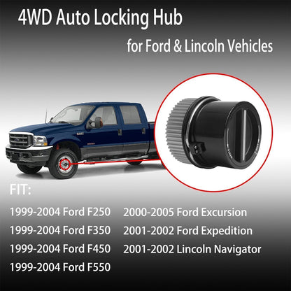 2Pcs 4x4 Front Auto Locking Hub For 1999-2004 Ford F250 F350 F450 F55 Super Duty