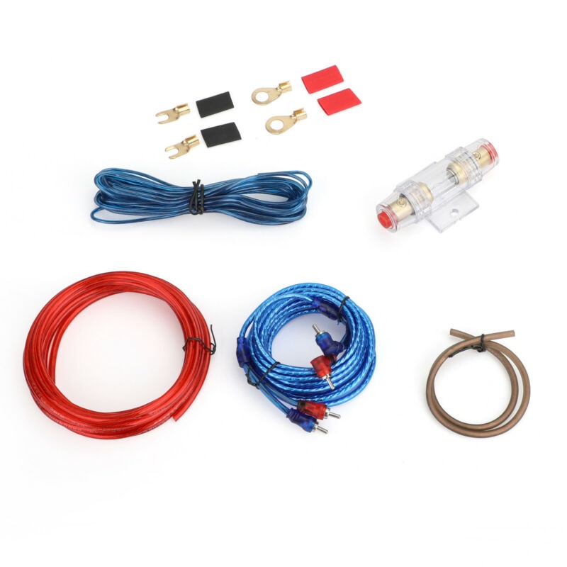 1500W 10 GAUGE Cable Car Amplifier Wiring Kit Amp Audio RCA Sub FUSE Wiring Wire