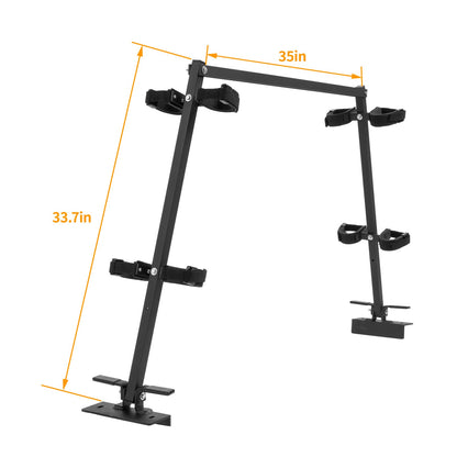 Solid Spare UTV Universal Sporting Clays 4 Gun Holder Bed Rack For Polaris Ranger RZR Can Am