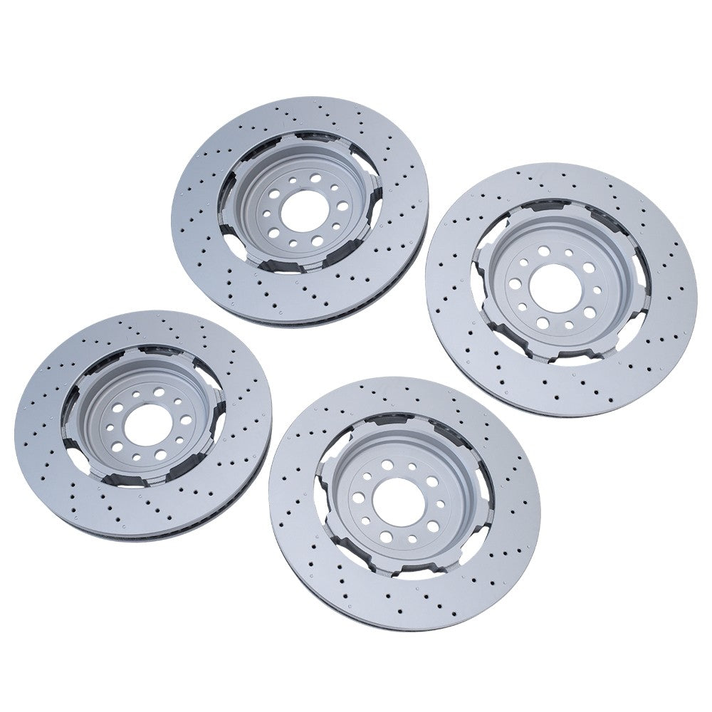 Front Rear Brake Rotors Fit For 2017-2021 Alfa Romeo Giulia Stelvio Quadrifoglio