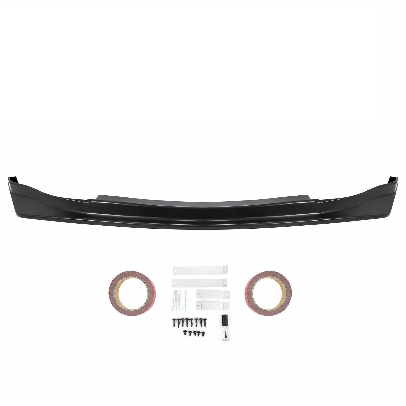 Solid Spare For 2006-2009 350z Z33 Unpainted NS Style Pu Black Front Bumper Lip Spoiler Chin