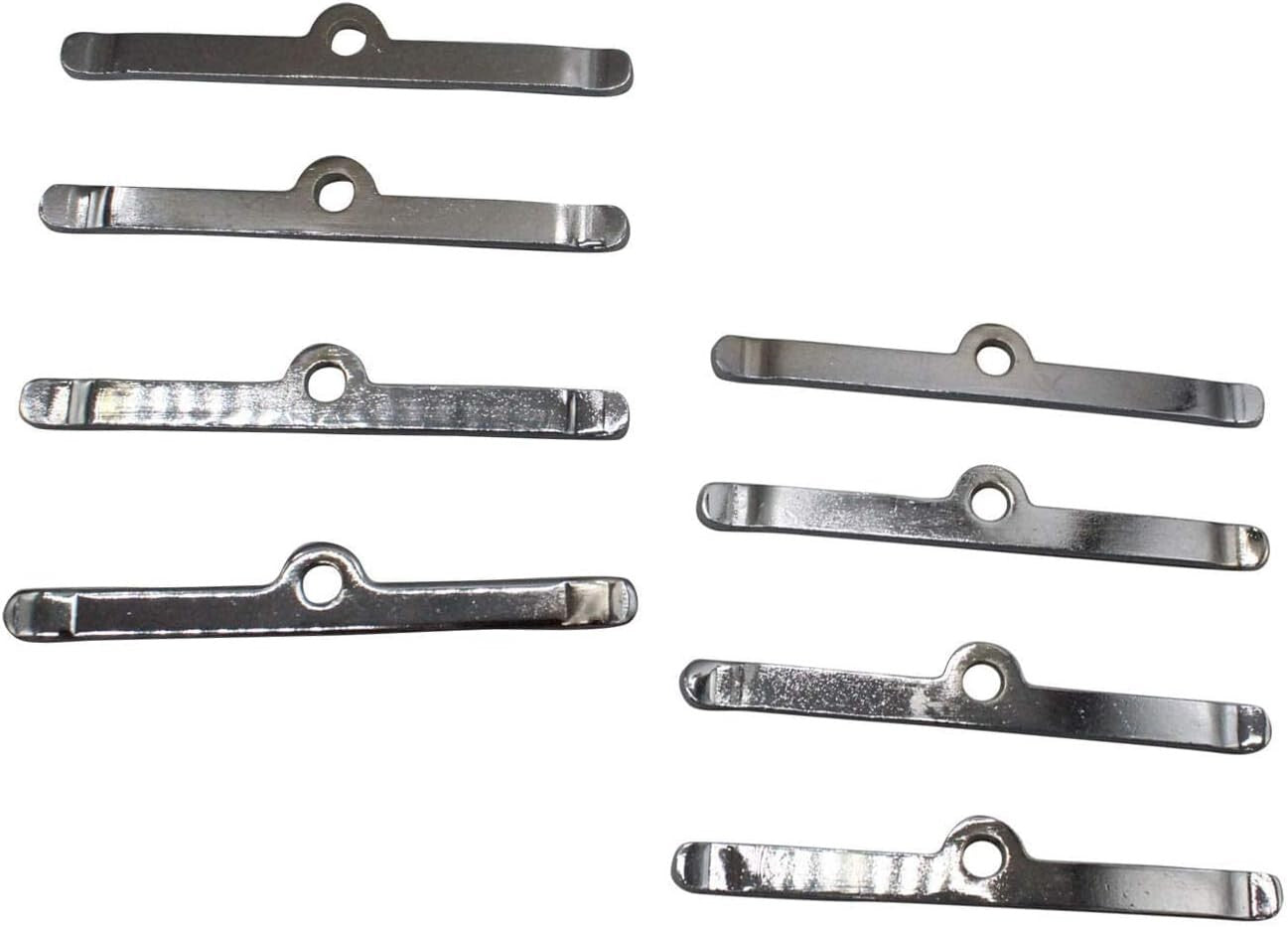 8x Chrome 4-3/4" Valve Cover Spreader Bars Small Block for Chevy SBC 283 305 327