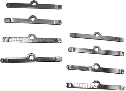 8x Chrome 4-3/4" Valve Cover Spreader Bars Small Block for Chevy SBC 283 305 327