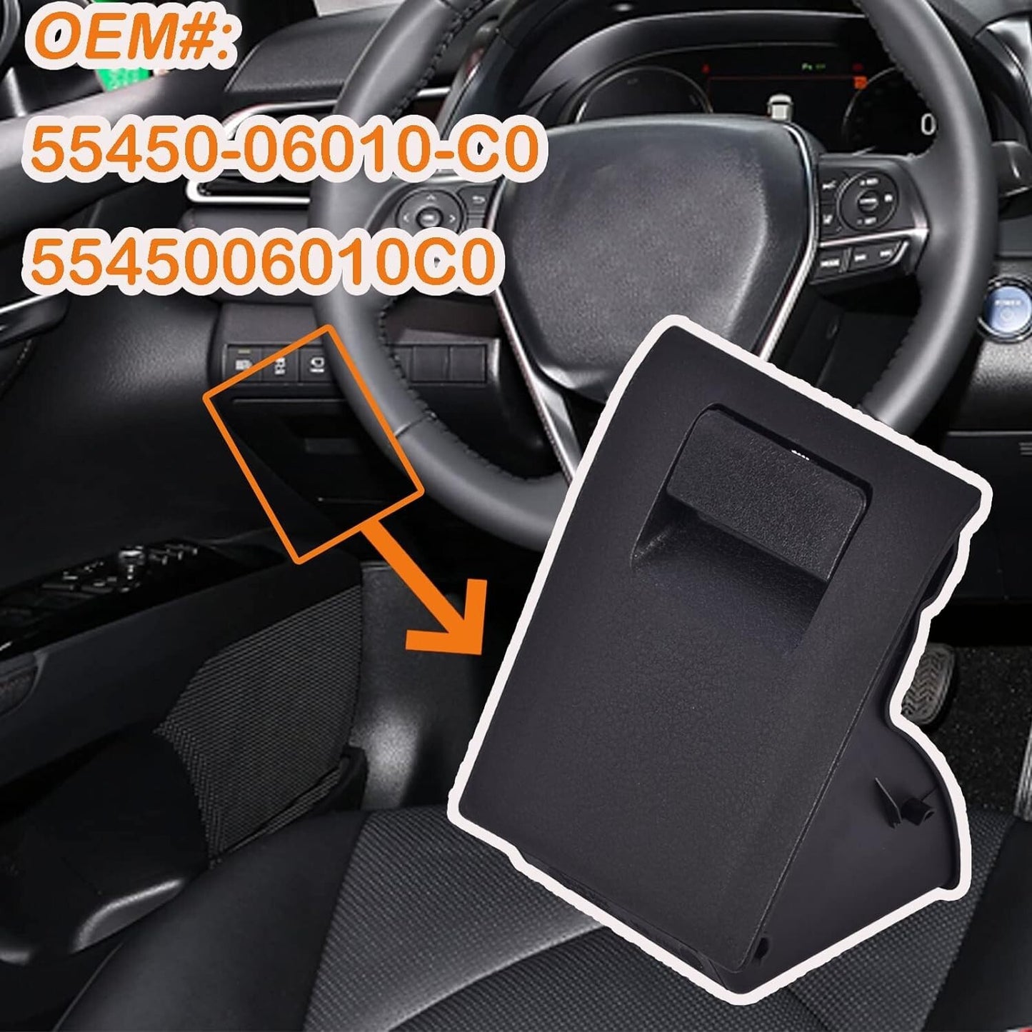 Left Side Coin Holder Storage Tray Box For Toyota Camry 2018-2021