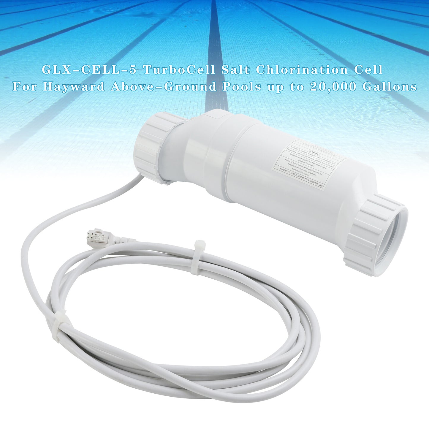 GLX-CELL-5 TurboCell Salt Chlorination Cell For Hayward Pool up to 20000 Gallons