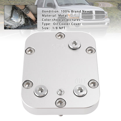 3 Ports PTO Cooler Cover 1/8 NPT For Ram 1/8 NPT 1500 2500 3500 4000 4500 G56