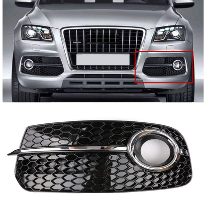 Left SQ5 Style Fog Light Grill Grille For AUDI Q5 2013-17 Don't Fit SQ5 & SLINE