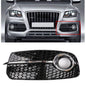 Left SQ5 Style Fog Light Grill Grille For AUDI Q5 2013-17 Don't Fit SQ5 & SLINE